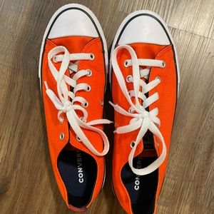 Converse Low Cut Chuck Taylor in Orange with Black Trim-Men’s 6/Women’s 8